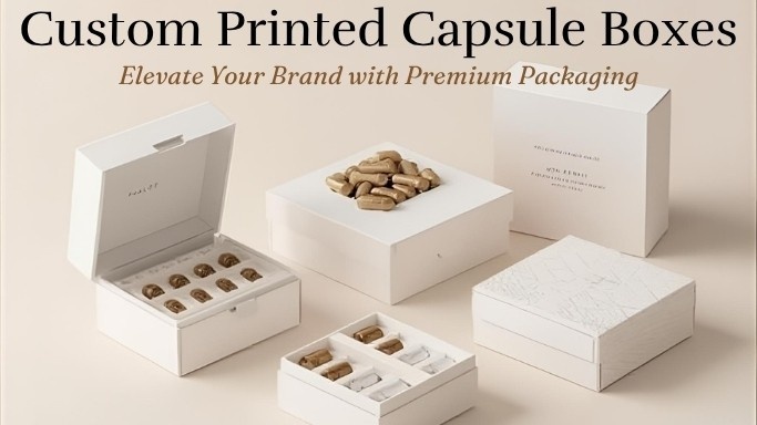 Custom Printed Capsule Boxes for Professional Packaging